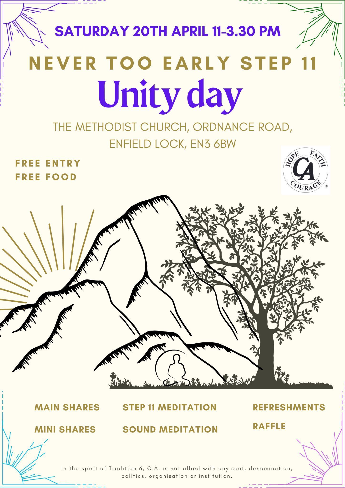 Unity event flyer